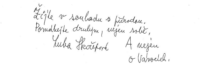 Přání Luby Skořepové Přání Luby Skořepové